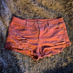 American eagle tomgirl shortie jean shorts
